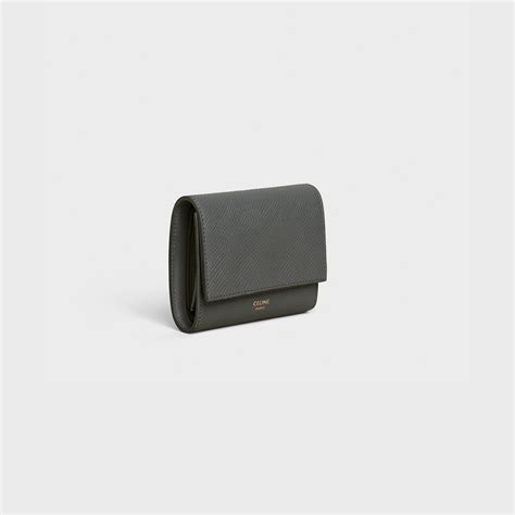 small trifold wallet celine